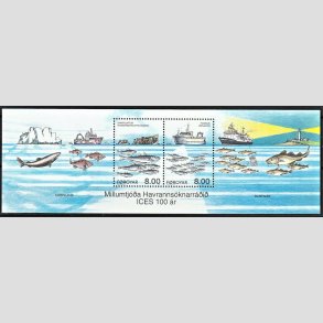 FRIM�RKER F�R�ERNE | 2002 | AFA 423-24 | ICES 100 �r. - Miniark flerfarvet - Postfrisk