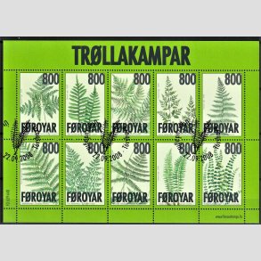 FRIM�RKER F�R�ERNE | 2008 | AFA 652 | Bregner - Miniark flerfarvet - Stemplet