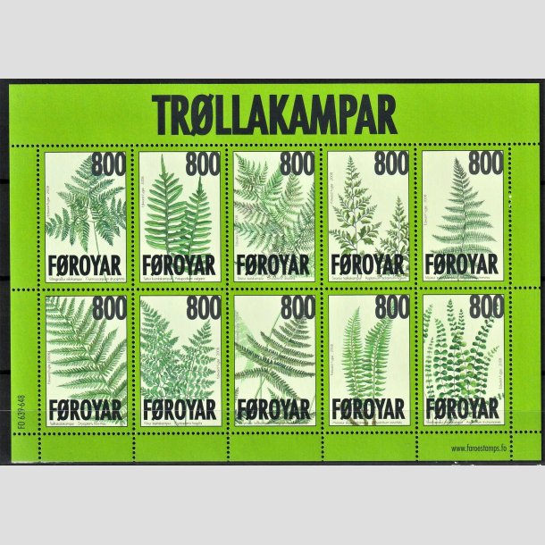 FRIMRKER FRERNE | 2008 | AFA 652 | Bregner - Miniark flerfarvet - Postfrisk