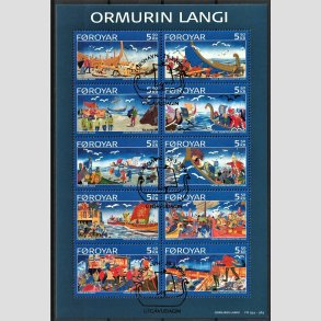 FRIM�RKER F�R�ERNE | 2006 | AFA 554-63 | Ormen hin Lange - Miniark flerfarvet - Stemplet