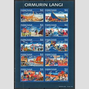 FRIM�RKER F�R�ERNE | 2006 | AFA 554-63 | Ormen hin Lange - Miniark flerfarvet - Postfrisk