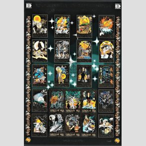 FRIM�RKER F�R�ERNE | 2001 | AFA 388-93 | Postverk F�roya 25 �r - Sagn og Myter - Miniark flerfarvet - Stemplet (i den originale mappe)