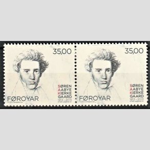 FRIM�RKER F�R�ERNE | 2013 | AFA 778 | S�ren Kierkegaard - 35,00 kr. flerfarvet i par - Postfrisk