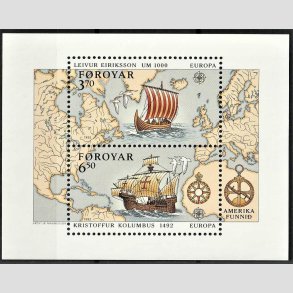 FRIMRKER FRERNE | 1992 - AFA 225a,226a - Europamrker - Miniark flerfarvet - Postfrisk