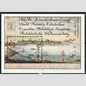 FRIM�RKER F�R�ERNE | 1987 - AFA 153 - Hafnia 87 - Miniark flerfarvet - Postfrisk