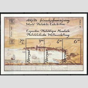 FRIM�RKER F�R�ERNE | 1986 - AFA 133-35 - Hafnia 87 - Miniark flerfarvet - Postfrisk