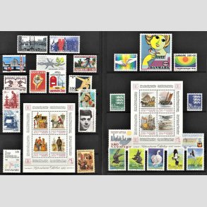 FRIMRKER DANMARK | 1986 - AFA 847-875 - Postfrimrker + Miniark - Komplet rgang 1986 i hovednumre - Postfrisk