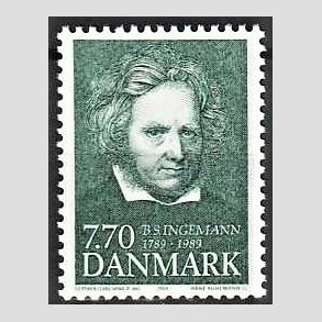 FRIMRKER DANMARK | 1989 - AFA 945 - B. S. Ingemann - 7,70 Kr. grn - Postfrisk