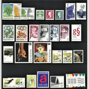 FRIMRKER DANMARK | 1999 - AFA 1196-1233 - Postfrimrker - Komplet rgang 1999 i hovednumre - Postfrisk