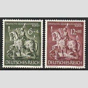 FRIM�RKER TYSK RIGE: 1943 | AFA 855,856 | Guldsmedekunst - 6 + 12pf. + (4 og 88 pf.) - Postfrisk