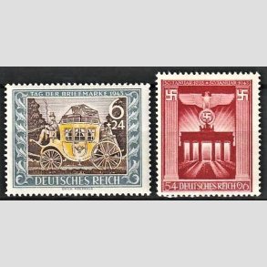 FRIM�RKER TYSK RIGE: 1942 | AFA 821,822 | Frim�rkets dag mv. - 6 + 54 pf. (+24 + 96 pf.) - Postfrisk