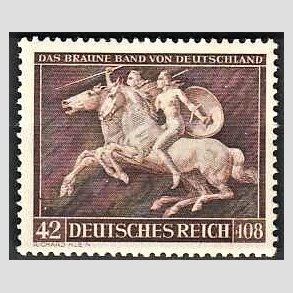 FRIM�RKER TYSK RIGE: 1941 | AFA 775 | Brune b�nd - 42 + 108 pf. - Postfrisk