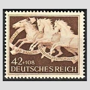 FRIM�RKER TYSK RIGE: 1942 | AFA 810 | Brune b�nd - 42 + 108 pf. - Postfrisk