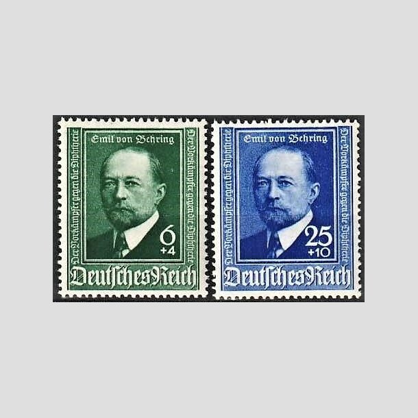 FRIMRKER TYSK RIGE: 1940 | AFA 755,756 | Emil von Behring. - 6 + 25 pf. + (4,10 pf.) - Postfrisk