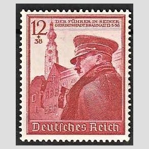 FRIM�RKER TYSK RIGE: 1939 | AFA 686 | Hitlers 50 �rs f�dselsdag - 12 + 38 pf. - Postfrisk