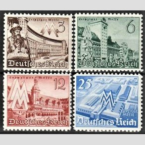 FRIM�RKER TYSK RIGE: 1940 | AFA 734-37 | Leipzig messe. - 3 - 25 pf. - Postfrisk