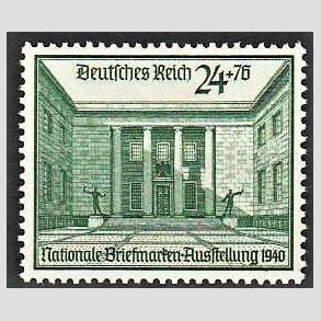 FRIM�RKER TYSK RIGE: 1940 | AFA 738 | Frim�rkeudstilling. - 24 + 76 pf. - Postfrisk