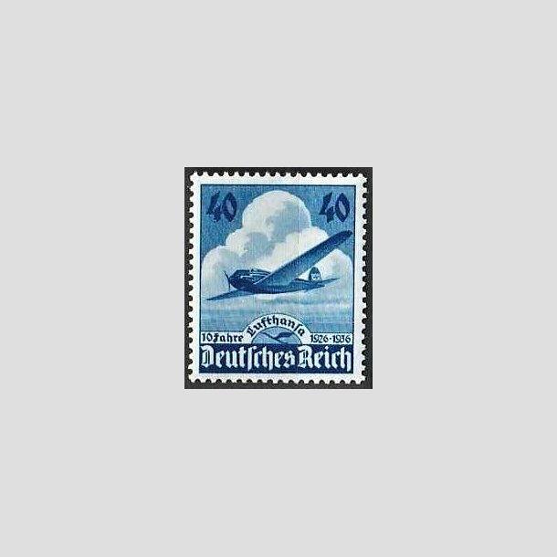 FRIMRKER TYSK RIGE: 1936 | AFA 598 | Lufthansa. - 40 pf. bl - Postfrisk