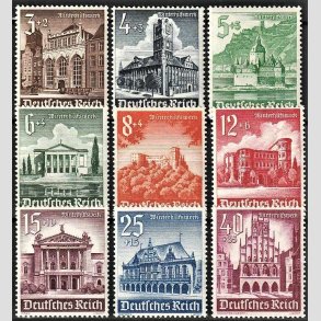 FRIM�RKER TYSK RIGE: 1940 | AFA 746-54 | Vinterhj�lp. - 3 - 40 pf. + (2-35pf.) - Postfrisk