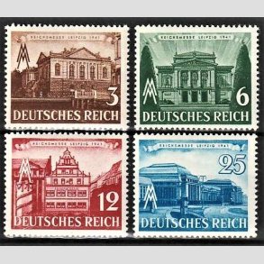 FRIM�RKER TYSK RIGE: 1941 | AFA 759-62 | Leipzig messe. - 3 - 25 pf. - Postfrisk