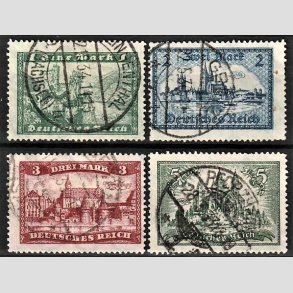 FRIM�RKER TYSK RIGE: 1924 | AFA 364-67 | Bygningsv�rker. - 1 - 5 mk. - Stemplet