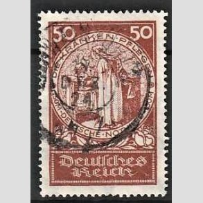 FRIM�RKER TYSK RIGE: 1924 | AFA 354 | N�dhj�lpsudgave - 50 + 150 pf. - Stemplet