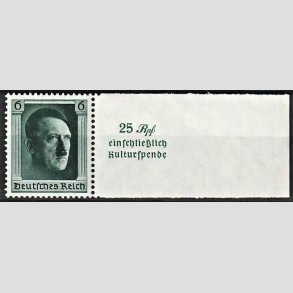 FRIM�RKER TYSK RIGE: 1937 | AFA 643 | Adolf Hitler. - 6 + 19 pf. - Postfrisk
