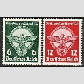 FRIM�RKER TYSK RIGE: 1939 | AFA 684,685 | Rigsfagkonkurrence. - 6 + 12 pf. - Postfrisk