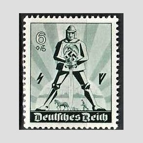 FRIM�RKER TYSK RIGE: 1940 | AFA 740 | 1. Maj. - 6 + 4 pf. - Postfrisk