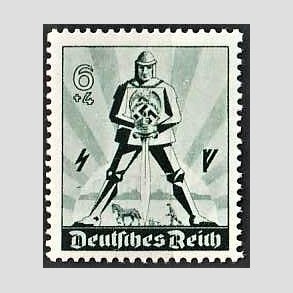 FRIM�RKER TYSK RIGE: 1940 | AFA 740 | 1. Maj. - 6 + 4 pf. - Postfrisk