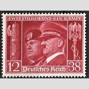 FRIM�RKER TYSK RIGE: 1941 | AFA 758 | V�benbroderskab. - 12 + 38 pf. - Postfrisk