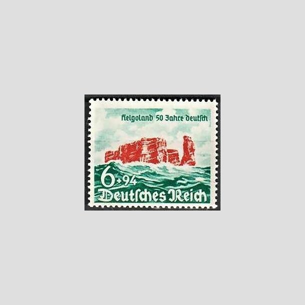 FRIMRKER TYSK RIGE: 1940 | AFA 745 | Helgoland - 6 + 94 pf. - Postfrisk