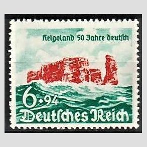 FRIM�RKER TYSK RIGE: 1940 | AFA 745 | Helgoland - 6 + 94 pf. - Postfrisk