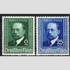 FRIM�RKER TYSK RIGE: 1940 | AFA 755,756 | Emil von Behring. - 6 + 25 pf. + (4,10 pf.) - Postfrisk