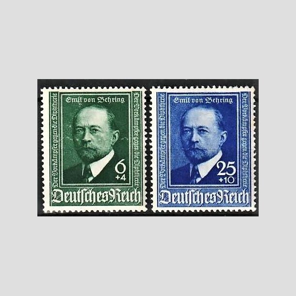 FRIMRKER TYSK RIGE: 1940 | AFA 755,756 | Emil von Behring. - 6 + 25 pf. + (4,10 pf.) - Postfrisk