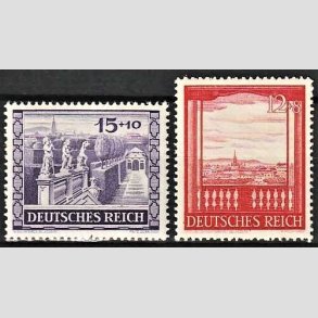 FRIM�RKER TYSK RIGE: 1941 | AFA 795,796 | Wien messe. - 12 + 15 pf. + (8,10 pf.) - Postfrisk