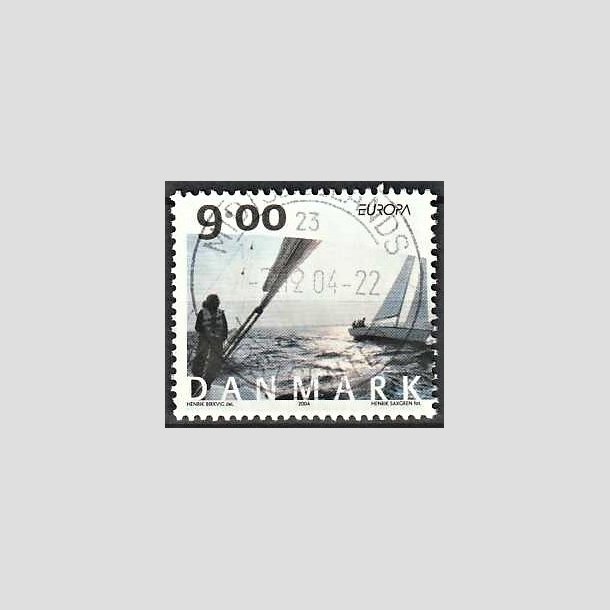 FRIMRKER DANMARK | 2004 - AFA 1396 - Cykel og sejlerferie - 6,00 Kr. flerfarvet - Pragt Stemplet 