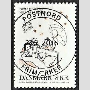 FRIM�RKER DANMARK | 2016 - AFA 1862 - B�rnesange - 8,00 Kr. Den lille Ole - Pragt Stemplet