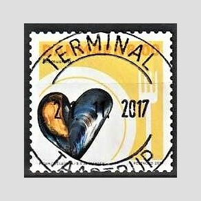 FRIM�RKER DANMARK | 2017 - AFA 1889 - Skaldyr - 8,00 kr. flerfarvet - Pragt Stemplet