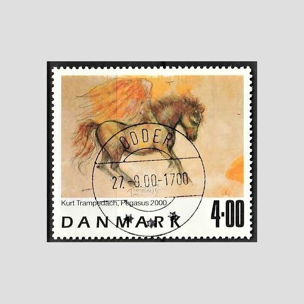 FRIMRKER DANMARK | 2000 - AFA 1261 - Frimrkekunst 3. - 4,00 Kr. Kurt Trampedach - Lux Stemplet Odder