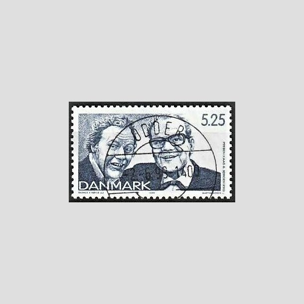 FRIMRKER DANMARK | 1999 - AFA 1214 - Dansk revy - 5,25 Kr. bl - Pragt Stemplet Odder