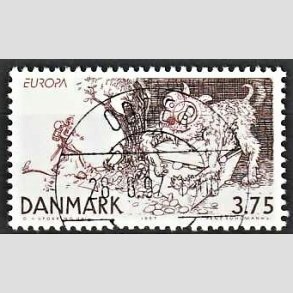 FRIMRKER DANMARK | 1997 - AFA 1156 - Eventyr og legender - 3,75 Kr. Fyrtjet - Pragt Stemplet Odder