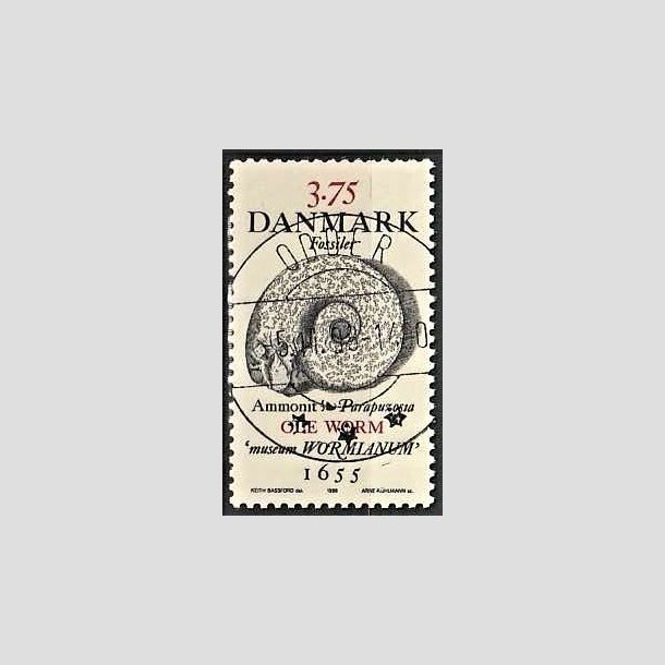 FRIMRKER DANMARK | 1998 - AFA 1191 - Fossiler - 3,75 Kr. flerfarvet - Pragt Stemplet Odder