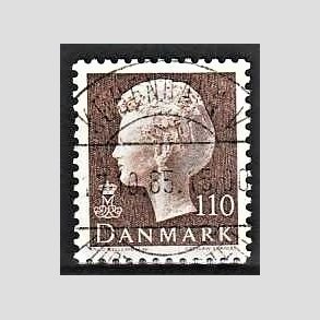 FRIMRKER DANMARK | 1979 - AFA 677 - Dronning Margrethe - 110 re brun - Pragt Stemplet Kbenhavn V
