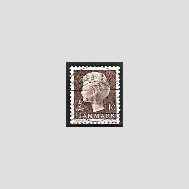 FRIMRKER DANMARK | 1979 - AFA 677 - Dronning Margrethe - 110 re brun - Pragt Stemplet Kbenhavn V