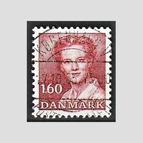 FRIMRKER DANMARK | 1982 - AFA 743 - Dronning Margrethe - 1,60 Kr. rd - Pragt Stemplet Kbenhavn V