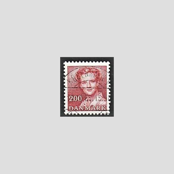 FRIMRKER DANMARK | 1982 - AFA 751 - Dronning Margrethe - 2,00 Kr. rd - Pragt Stemplet