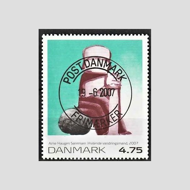 FRIMRKER DANMARK | 2007 - AFA 1508 - Frimrkekunst 10. - 4,75 Kr. Arne Hauge Srensen - Pragt Stemplet 