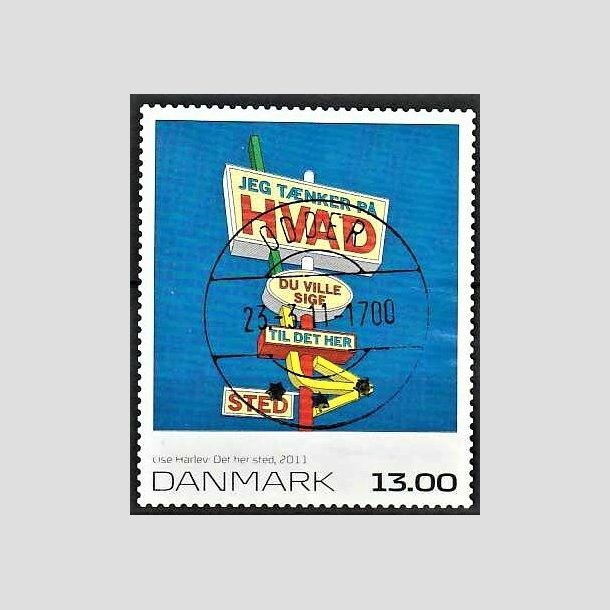 FRIMRKER DANMARK | 2011 - AFA 1651E - Frimrkekunst 15 - 13,00 Kr. flerfarvet - Lux Stemplet Odder