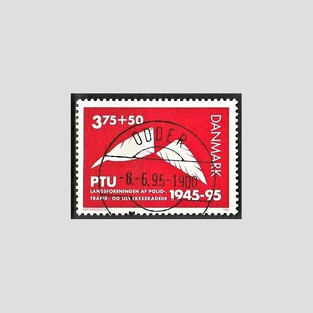 FRIMRKER DANMARK | 1995 - AFA 1096 - PTU - 3,75 Kr. + 50 re rd - Pragt Stemplet Odder